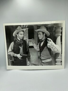 Roy Rogers Cowboy Western Movie Still 8x10 Glossy Photo Standoff Scene Reprint